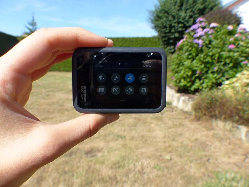 Man sieht die geöffneten Geräteeinstellungen auf der GoPro Hero 9.